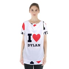 I Love Dylan  Skirt Hem Sports Top by ilovewhateva