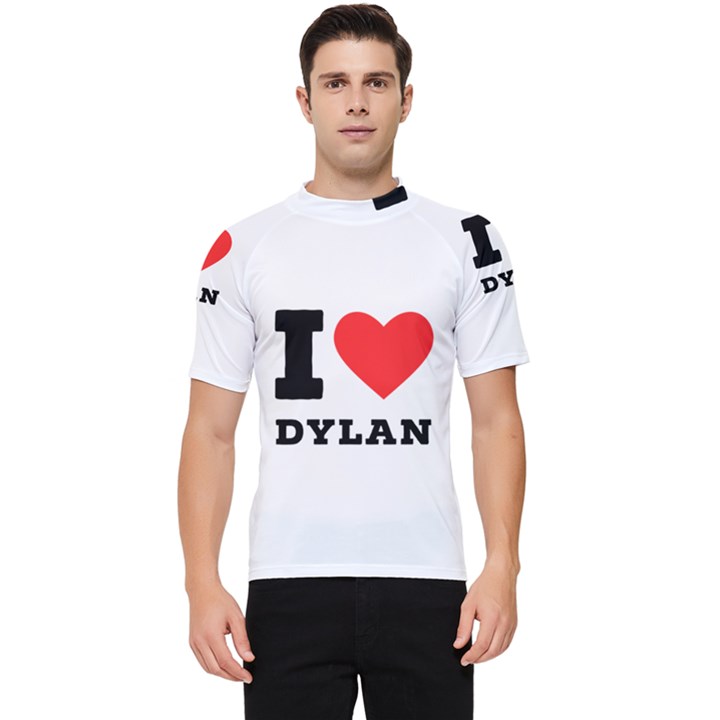 I love Dylan  Men s Short Sleeve Rash Guard