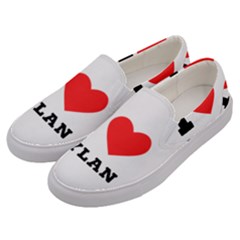 I Love Dylan  Men s Canvas Slip Ons by ilovewhateva