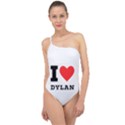 I love Dylan  Classic One Shoulder Swimsuit View1