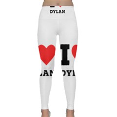 I Love Dylan  Lightweight Velour Classic Yoga Leggings by ilovewhateva