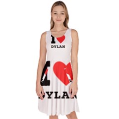 I Love Dylan  Knee Length Skater Dress With Pockets