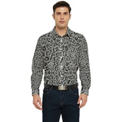 Abstract-0025 Men s Long Sleeve Pocket Shirt  by nateshop