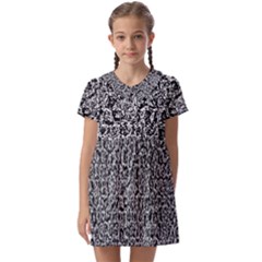 Abstract-0025 Kids  Asymmetric Collar Dress by nateshop