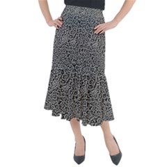 Abstract-0025 Midi Mermaid Skirt by nateshop