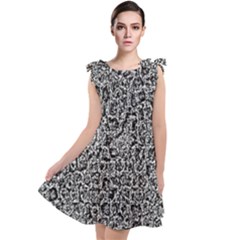 Abstract-0025 Tie Up Tunic Dress by nateshop