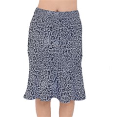 Abstract-0025 Short Mermaid Skirt by nateshop