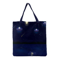 Alien Navi Grocery Tote Bag by nateshop