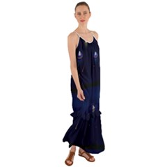 Alien Navi Cami Maxi Ruffle Chiffon Dress