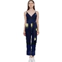 Alien Navi V-Neck Spaghetti Strap Tie Front Jumpsuit View1