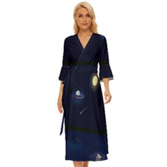 Alien Navi Midsummer Wrap Dress by nateshop