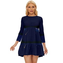 Alien Navi Long Sleeve Babydoll Dress by nateshop