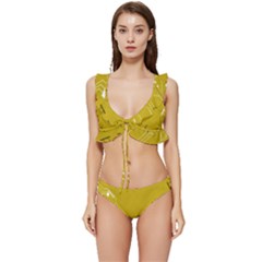 Background-0027 Low Cut Ruffle Edge Bikini Set by nateshop