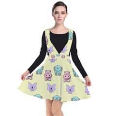 Animals-17 Plunge Pinafore Dress by nateshop