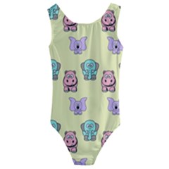 Animals-17 Kids  Cut-out Back One Piece Swimsuit by nateshop