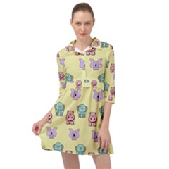 Animals-17 Mini Skater Shirt Dress by nateshop