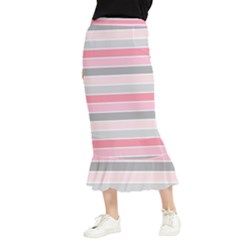 Background-01 Maxi Fishtail Chiffon Skirt by nateshop