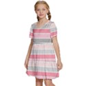 Background-01 Kids  Short Sleeve Tiered Mini Dress View2