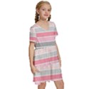 Background-01 Kids  Short Sleeve Tiered Mini Dress View3