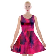 Background-03 Velvet Skater Dress by nateshop