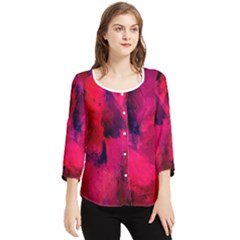 Background-03 Chiffon Quarter Sleeve Blouse