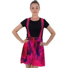 Background-03 Velvet Suspender Skater Skirt by nateshop