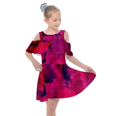 Background-03 Kids  Shoulder Cutout Chiffon Dress by nateshop