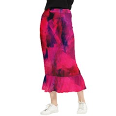 Background-03 Maxi Fishtail Chiffon Skirt by nateshop