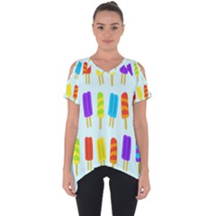 Background-29 Cut Out Side Drop Tee by nateshop