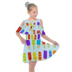 Background-29 Kids  Shoulder Cutout Chiffon Dress