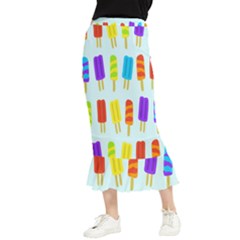 Background-29 Maxi Fishtail Chiffon Skirt by nateshop