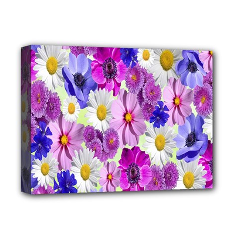 Blossoms-yellow Deluxe Canvas 16  X 12  (stretched)  by nateshop