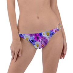 Blossoms-yellow Ring Detail Bikini Bottoms by nateshop