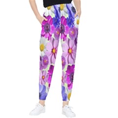 Blossoms-yellow Women s Tapered Pants