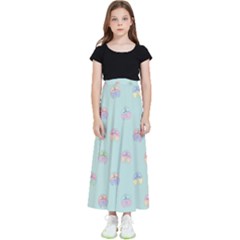 Butterfly-15 Kids  Flared Maxi Skirt by nateshop