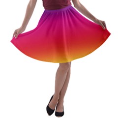 Spectrum A-line Skater Skirt by nateshop