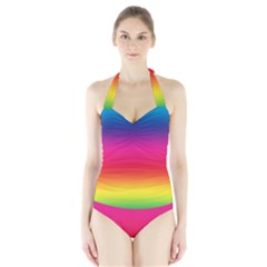 Spectrum Halter Swimsuit by nateshop