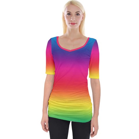 Spectrum Wide Neckline Tee by nateshop