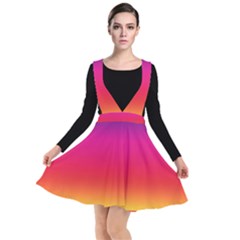 Spectrum Plunge Pinafore Dress by nateshop