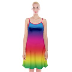 Spectrum Spaghetti Strap Velvet Dress by nateshop