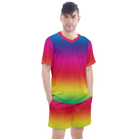 Spectrum Men s Mesh Tee And Shorts Set by nateshop