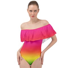 Spectrum Off Shoulder Velour Bodysuit  by nateshop