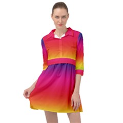 Spectrum Mini Skater Shirt Dress by nateshop