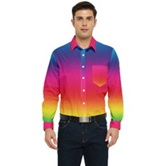 Spectrum Men s Long Sleeve Pocket Shirt  by nateshop