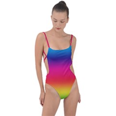 Spectrum Tie Strap One Piece Swimsuit