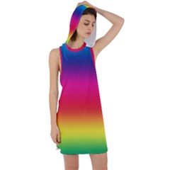 Spectrum Racer Back Hoodie Dress by nateshop