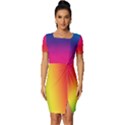 Spectrum Fitted Knot Split End Bodycon Dress View1