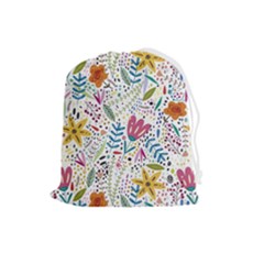 Flowers-484 Drawstring Pouch (large) by nateshop