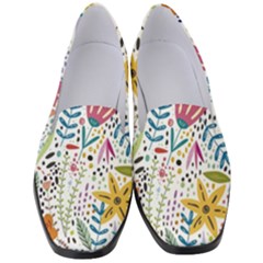 Flowers-484 Women s Classic Loafer Heels by nateshop