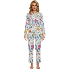 Flowers-484 Womens  Long Sleeve Lightweight Pajamas Set by nateshop